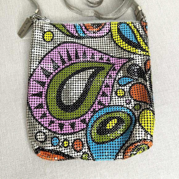 Whiting & Davis mesh enamel pop art design bag - Picture 2 of 10